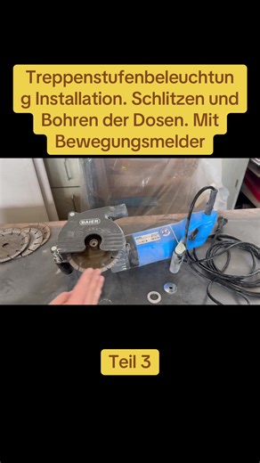 Treppenstufenbeleuchtung Installation mit Bewegungsmelder