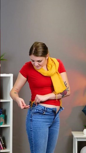Your Jeans waist is too tight? 👖learn how to fix it 🪡😉