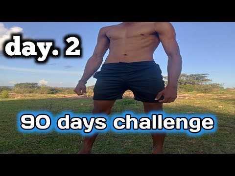 90 days challenge body transformation no gym day 2