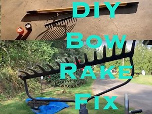 DIY How to Easily Fix Your Garden Bow Rake Tutorial Demonstration {Garden Bow Rake Fix]
