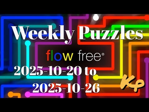 Flow Free - Weekly Puzzles - Donuts Challenge - 2025-10-20 to 26 - October 20th to 26th 2025