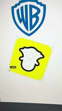Combining the Snapchat and Warner Brothers logos! #mashup #logodesign #redesign #combined #logos