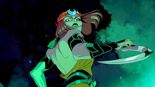 A lot of the storytelling here comes through motion, and how that motion carries across the whole sequence. In these shots, Mel’s movement is guided by Hecate. We wanted to show that everything is connected, that one action naturally affects another. Mel’s stance, her mental fortitude, her strikes. All of these are as much a reflection of her Headmistress as they are of each other. Client: Supergiant Games Storyboard: Zhihuang Dong Background Layout: Daniel Converio, Sébastien Iglesias Backgroun