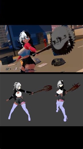 I Animated This in Blender 👀⚔️#blender #animation #anime #wip