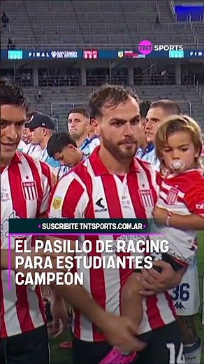 El pasillo de Racing para ESTUDIANTES CAMPEÓN DEL TORNEO CLAUSURA 2025 🔴⚪🏆