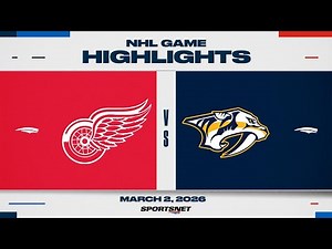 NHL Highlights | Red Wings vs. Predators - March 2, 2026