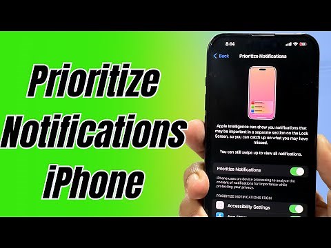 How to Enable Priority Notifications on iPhone - iOS 18.6.2
