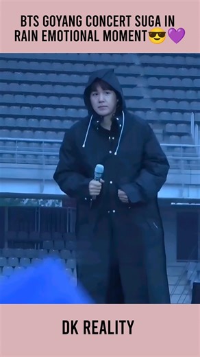BTS Goyang Concert Suga in Rain Emotional Moment #shorts #shortsfeed