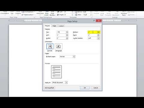 Microsoft Word: How to Set Custom Margins