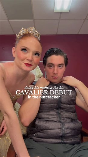 Mackenzie Davis on Instagram: "helping him get ready for his Cavalier debut ❤️ #nutcracker #ballet #grwm #ballerina #performance @dibsbeauty @lorealparis @kosas"