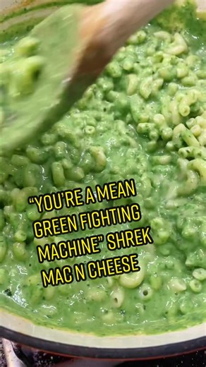 Spinach Mac and Cheese for Shrek Movie Night
