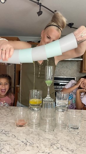 20M views · 239K reactions | Pyramid Drink Trick— After 20 years do I still have it? #bartending #momlife #magic #cocktails #soberish | Kim Gamez | Facebook