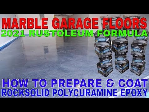 How to Apply Rocksolid Garage Floor Epoxy Coating | Rust Oleum Metallic Polycuramine