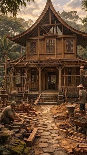 From the Ground Up: The Making of a Javanese Traditional House #HouseBuildingProcess