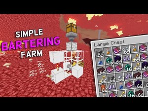 Easy Minecraft Piglin Trading Farm For Beginners! (1.20 Tutorial)