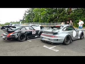 Porsche RWB 930 Turbo + 933 Turbo at the Nürburgring - PURE ENGINE SOUND!