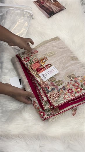 Nomano® Sarees on Instagram: "Comment pp to know more "Premium Dola silk saree alert! 💃🏻 ✨ Multi-color sequence coding work all over ✨ Scalloped coding sequence work on either side ✨ Designer tassels ✨ Stitched blouse with full multi-sequence work 5999 free ship g DM to order! 💌 #DolaSilk #PremiumSaree #JaislmerDesign""