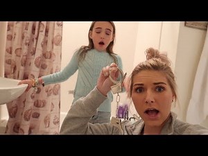 Handcuffed to little sister for 24 hours!! (SHE LOST THE KEY)