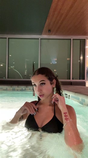 late night hot tub sesh w/ my fav roomie