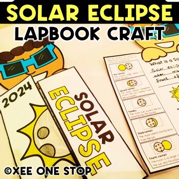 Solar Eclipse 2026 Lapbook Craft Sequencing 1st 2nd Second 3rd 4th Grade