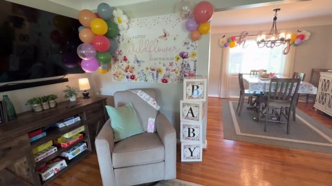 Wildflower Baby Shower Decorations for Girl, All-in-One Set A Wildflower is on the Way Baby Shower Decor, Wildflower Balloon arch Cake Topper Tableware Balloon Box Backdrop Sash Corsage, Etc