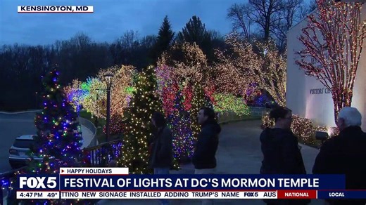 Festival of Lights at D.C.'s Mormon Temple