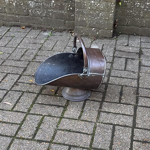 Antique Edwardian Copper Coal Scuttle With Brass Handles – Early 1900s English Fireside Bucket / Vintage Patinated Copper Planter - Etsy