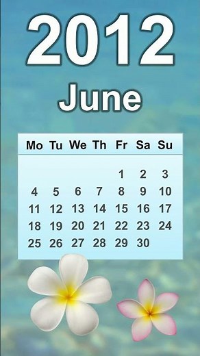 June 2012 Calendar