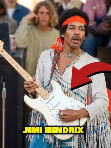 Guitarra de Jimi Hendrix 🎸 #jimihendrix #fender #stratocaster #historia