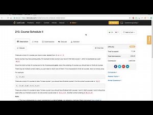 [Leetcode 210] Course Schedule II