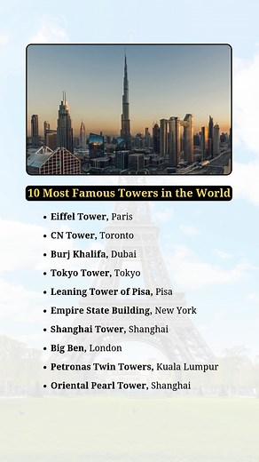 39K views · 81 reactions | 10 Most Famous Towers in the World | Incredible Facts | Facebook