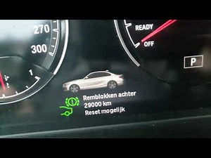 How to reset BMW service / maintenance