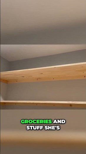 Fixing Sagging Shelves: Easy L Bracket Installation #shorts