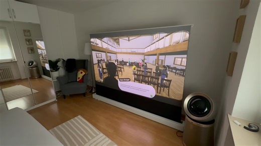 Nothing Projector Black Series: Bodenbasierte ALR-Leinwand im Test