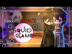 Fandoms REACT to SQUID GAME || Drama || Part 1 || 2X SPEED