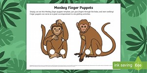 Monkey Finger Puppets