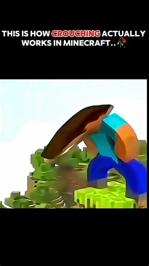THIS IS HOW CROUCHING ACTUALLY WORKS IN MINECRAFT