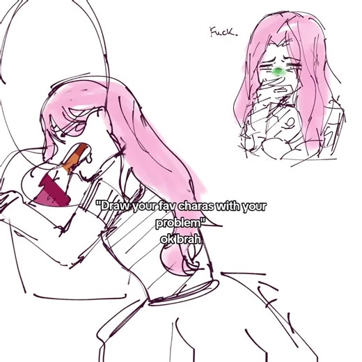 Digital Art Drawing of Mizi and Fandom Characters