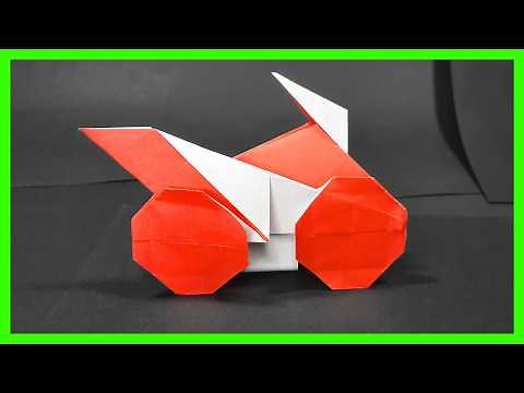 ⩥ How to make an ORIGAMI PAPER MOTORCYCLE