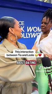 #LeslieJones and #TiaMowry share a moment of laughter and love on the #EssenceBWIH carpet 😂😂😂♥️