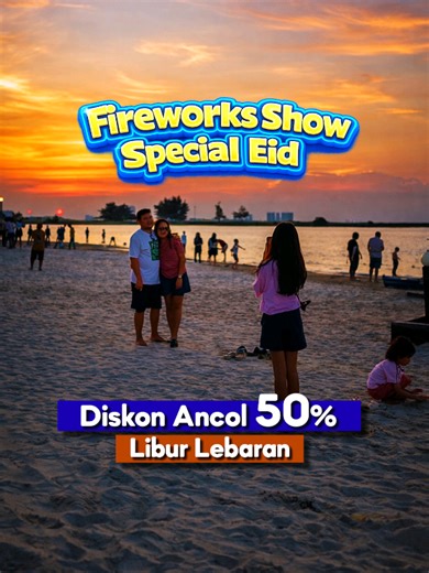 Rekomendasi tempat liburan seru saat libur lebaran di wisata Jakarta bersama keluarga dan bestie. ‎Libur lebaran asik dan hemat diskon atraksi hingga 50%. ‎ ‎📍 Taman Impian Jaya Ancol ‎Pantai Ancol ‎ ‎Jangan lupa follow untuk rekomendasi wisata terbaik ‎ ‎#RayakanKepulangan ‎#RayakanLebaranSeru ‎#wisatalebaran ‎#liburlebaran ‎#jelajahliburan ‎