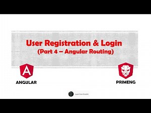 Part 4: Angular Routing | User Registration & Login Form using Angular , PrimeNG, JSON Server