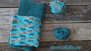 Herringbone Half Double Crochet Dishcloth Pattern