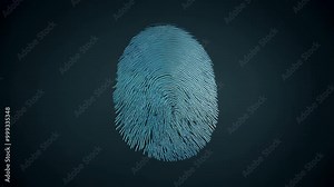 Fingerprint ID concept. Digital processing of biometric fingerprint scanner. Explore how fingerprint scanning enhances security and user experience.