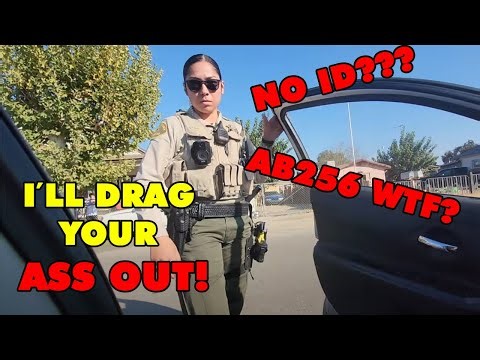 Cop Ignores AB256, Tries to Punish Driver for No ID | Illegal Stop in Fresno, CA