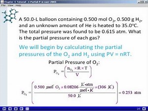 Chapter 5 Partial Pressure