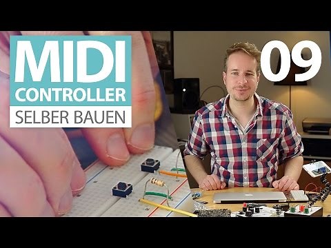 Build your own MIDI controller (E09) Arduino push button tutorial