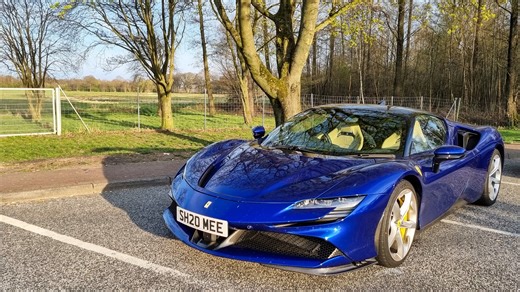 Ferrari SF90 autobahn high speed drive