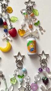 Japanese Food and Drink Eraser Gashapon Beaded Keychains, Fruit Charm, Small Gifts, Kawaii Accessories - Etsy