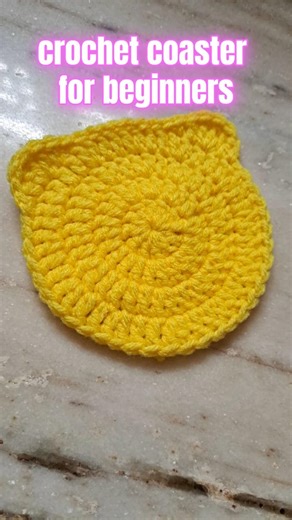how to crochet coaster for absolute beginners #crochet #shorts #ytshorts #crochetforbeginners #yarn
